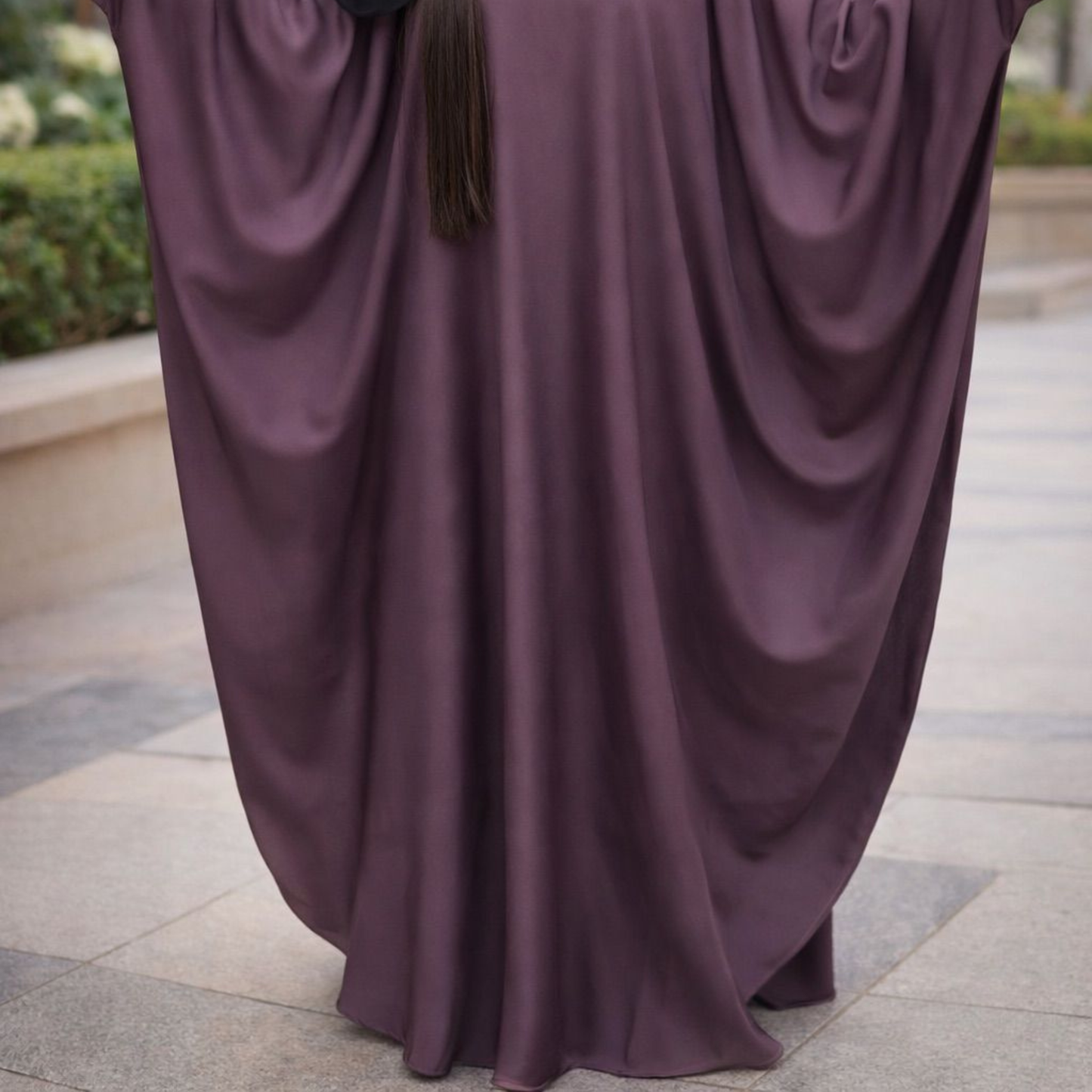 Butterfly Abaya - Dusty Plum