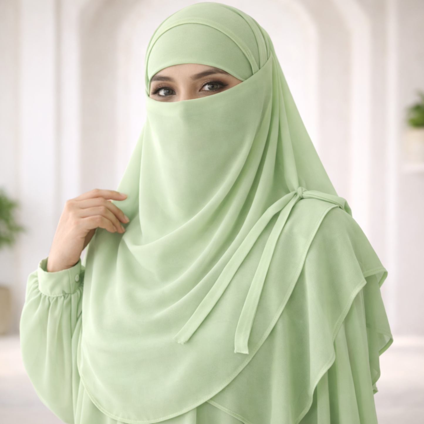 Matching Hijab, Niqab & Cap