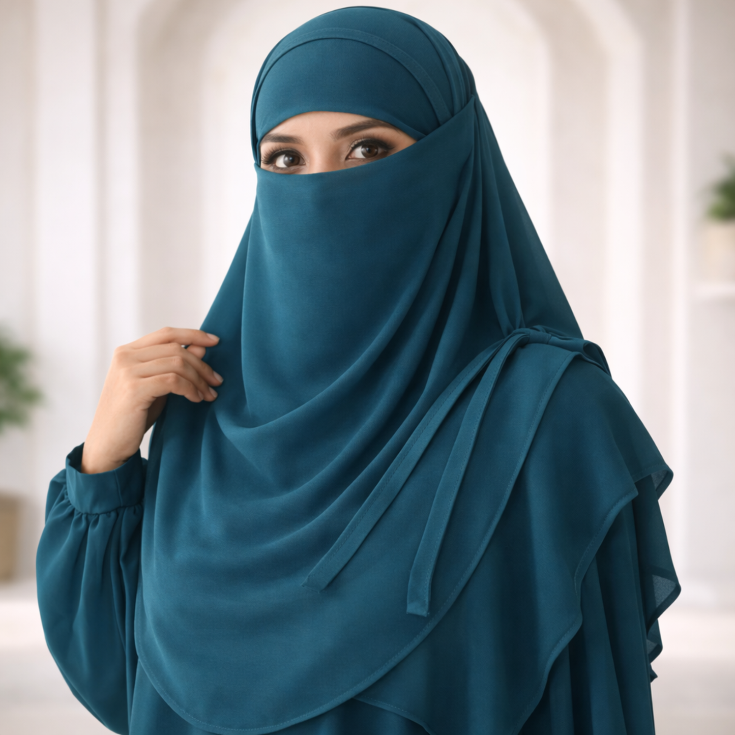Matching Hijab, Niqab & Cap