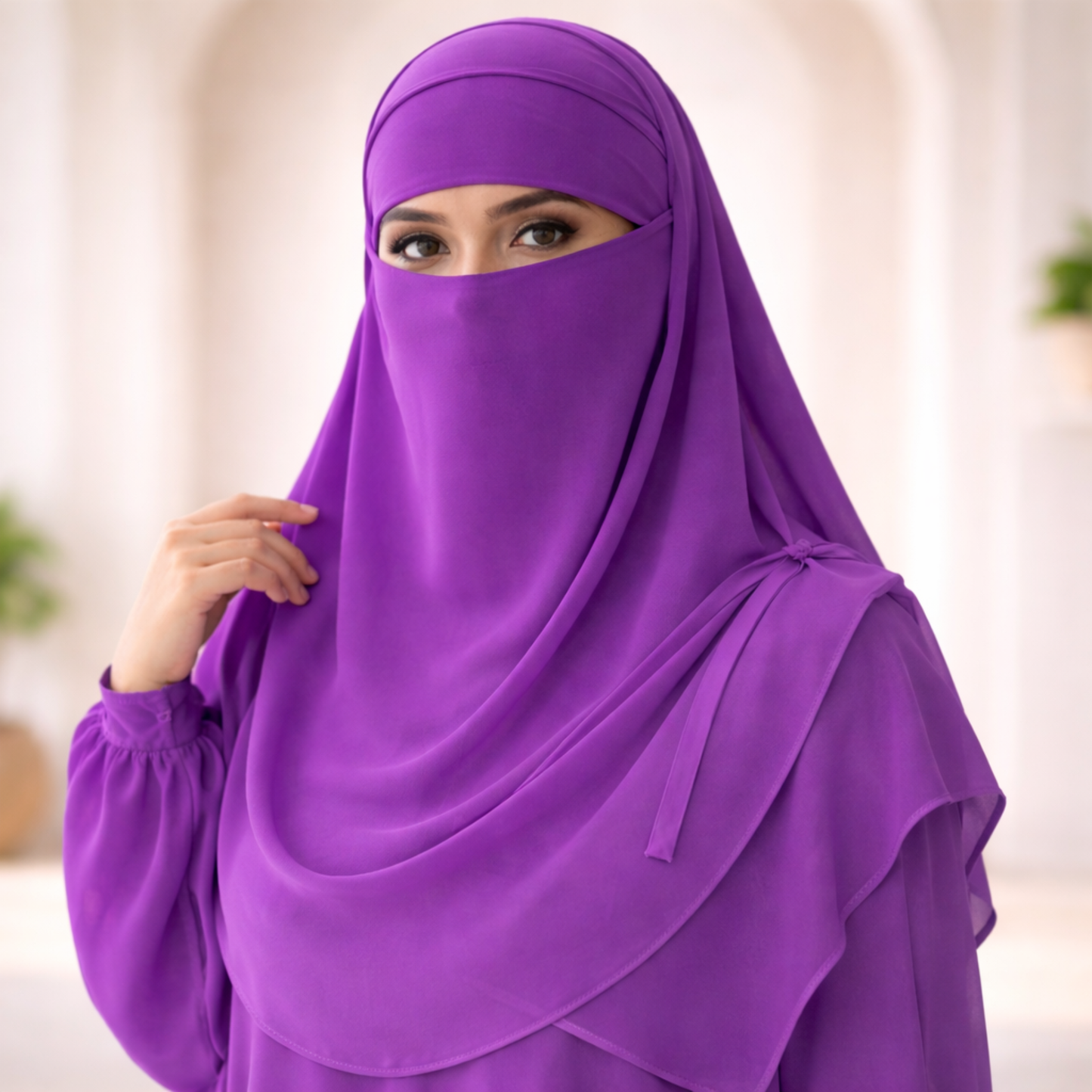 Matching Hijab, Niqab & Cap