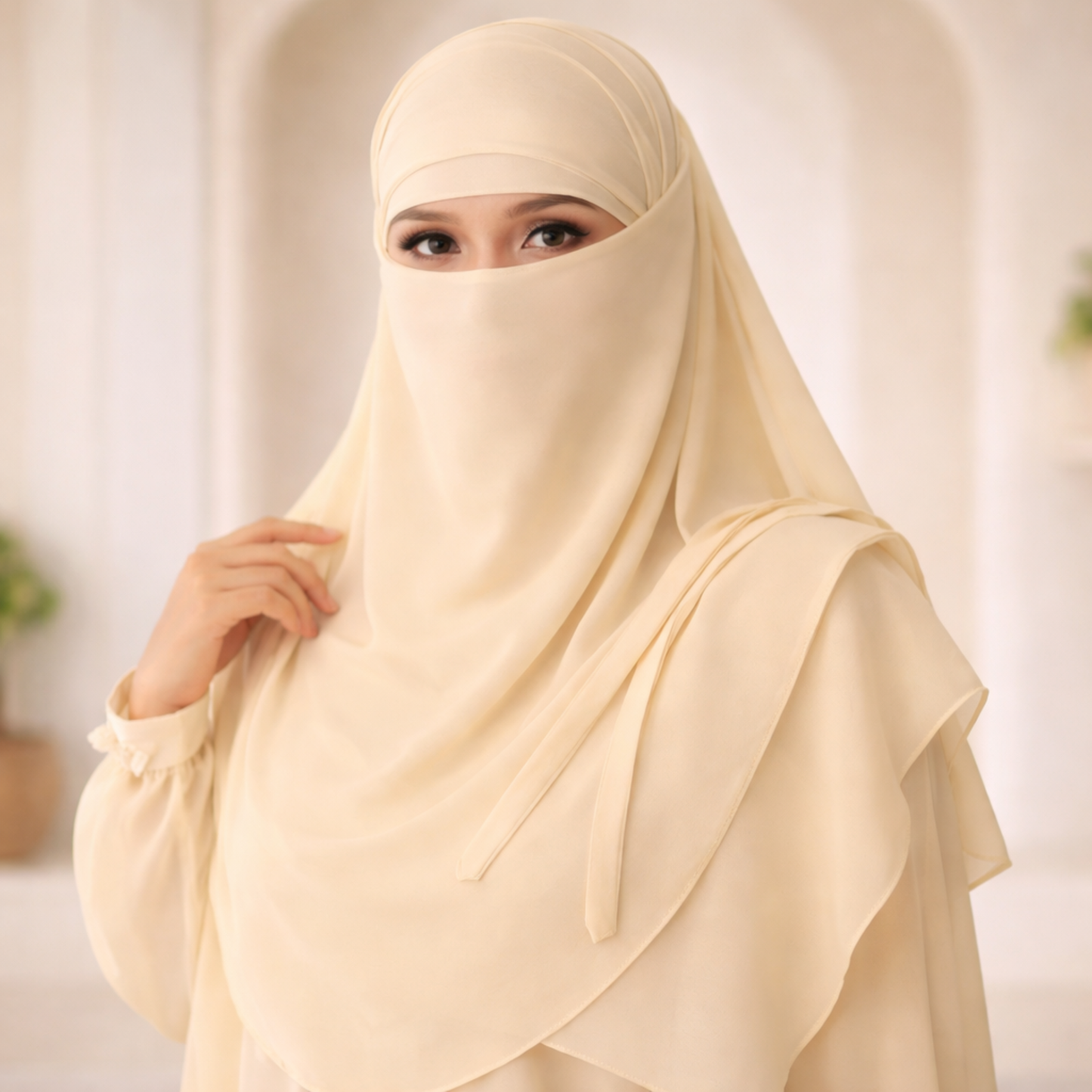 Matching Hijab, Niqab & Cap