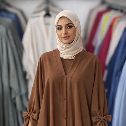 Tie Abaya - Brown