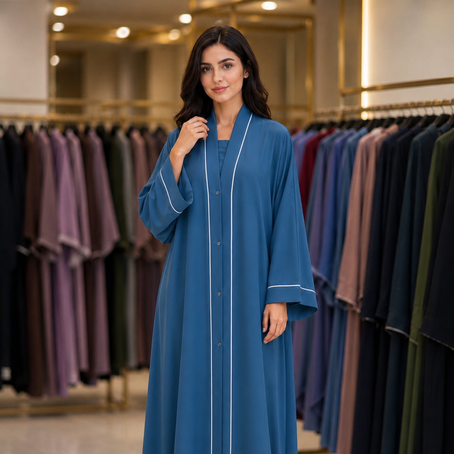 Pipin abaya - Occean Blue