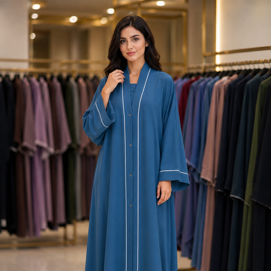 Pipin abaya - Occean Blue