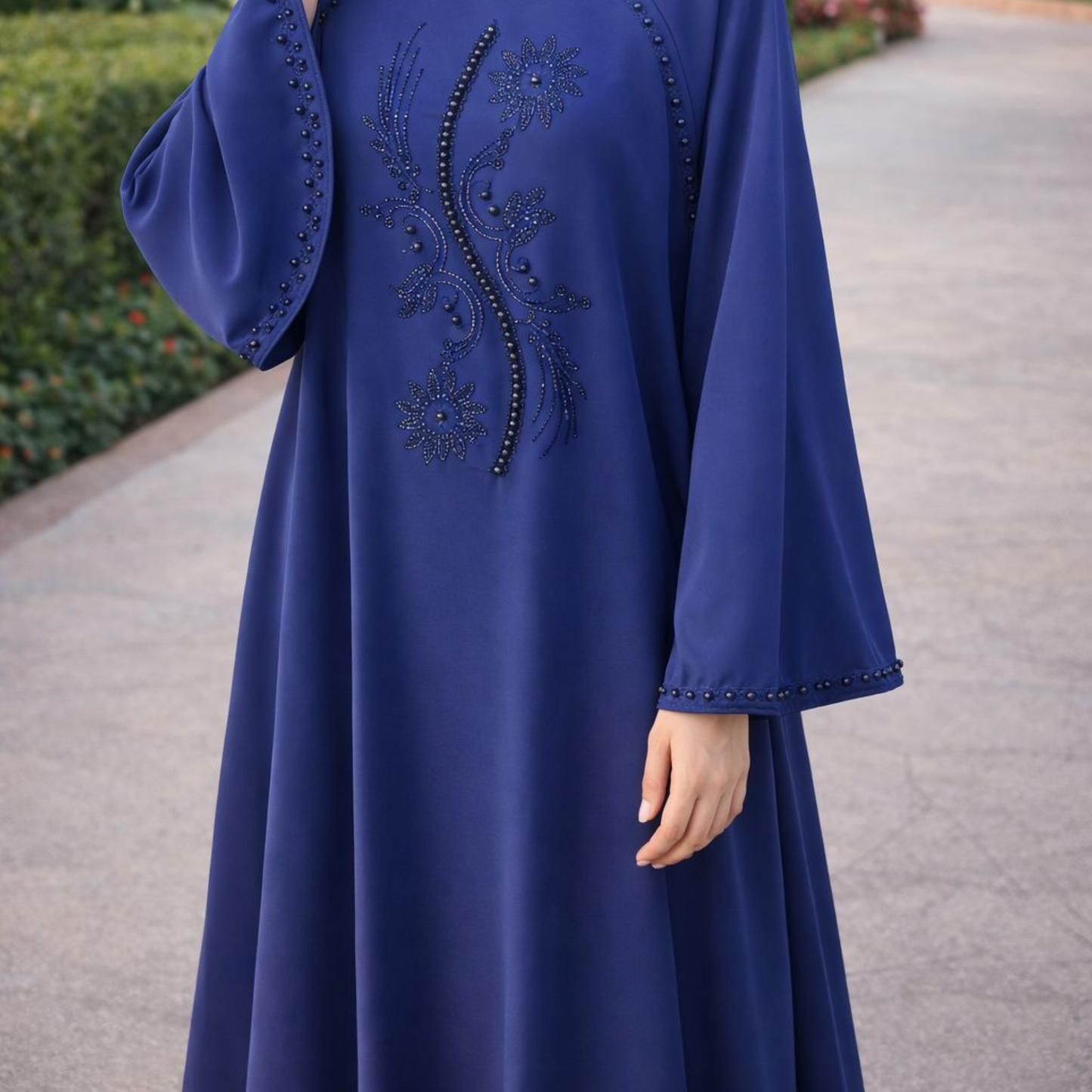 Chill design abaya - Blue