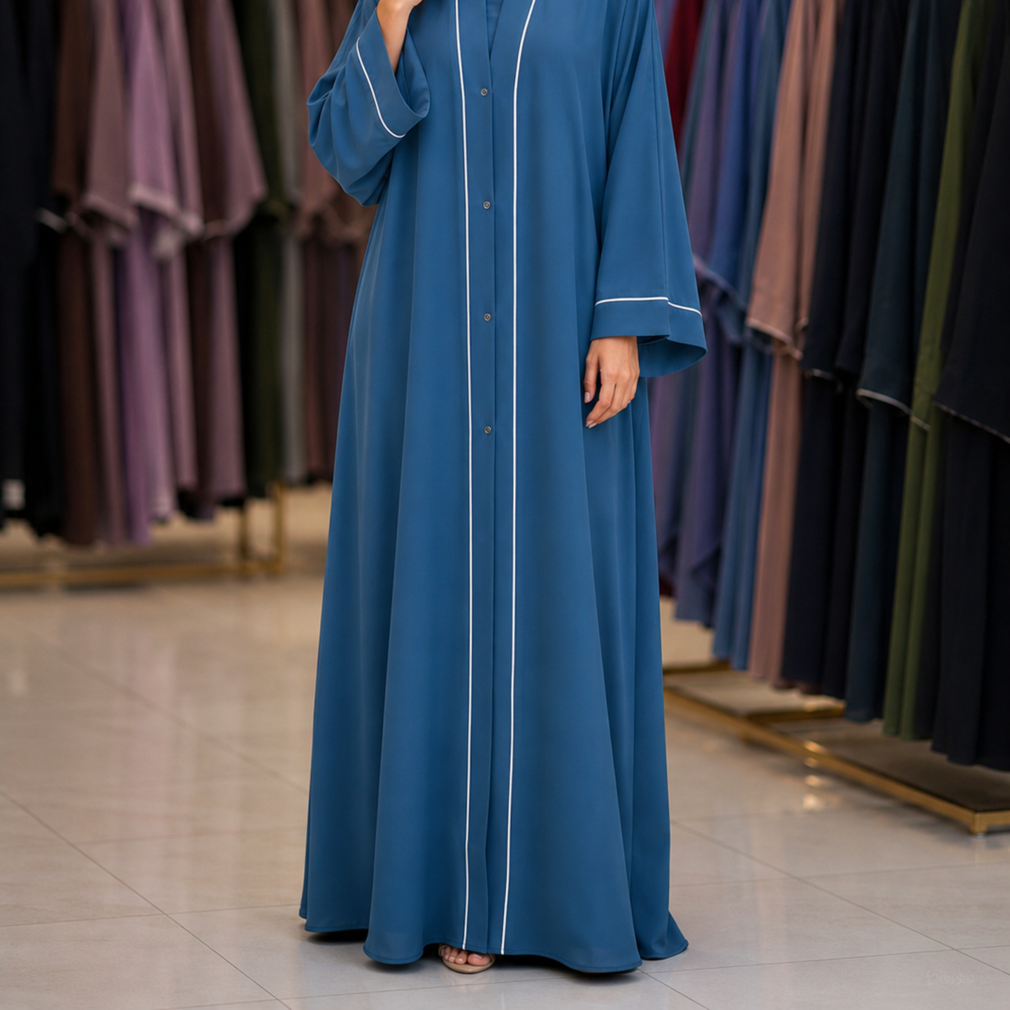 Pipin abaya - Occean Blue