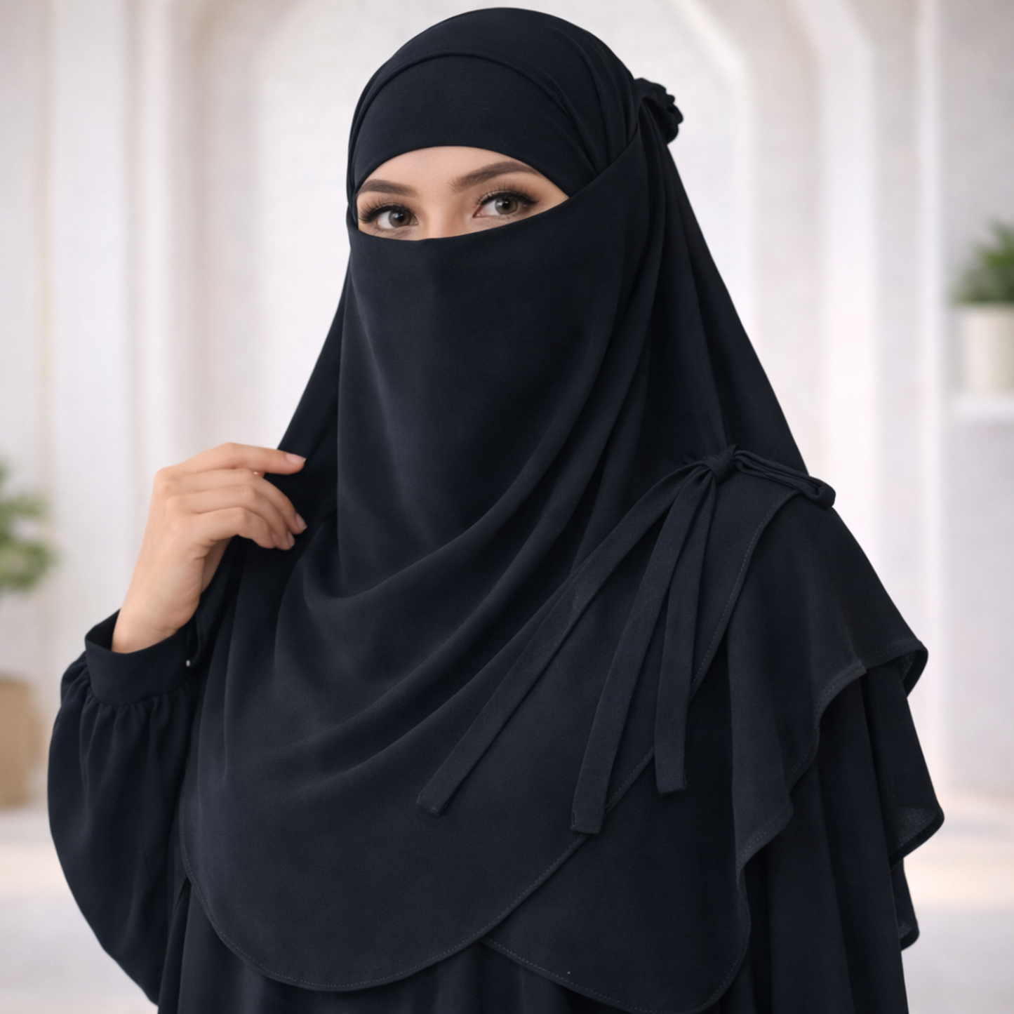 Matching Hijab, Niqab & Cap