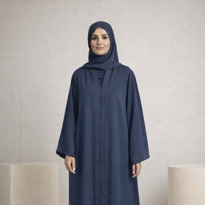 Plain Abaya - Lavender Blue