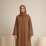 Plain Abaya - Brown