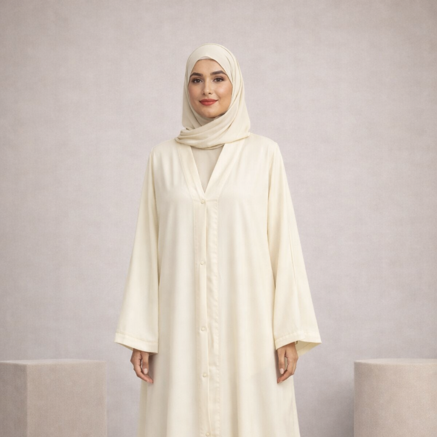 Elastic Open Front Abayas Deal