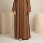 Plain Abaya - Brown