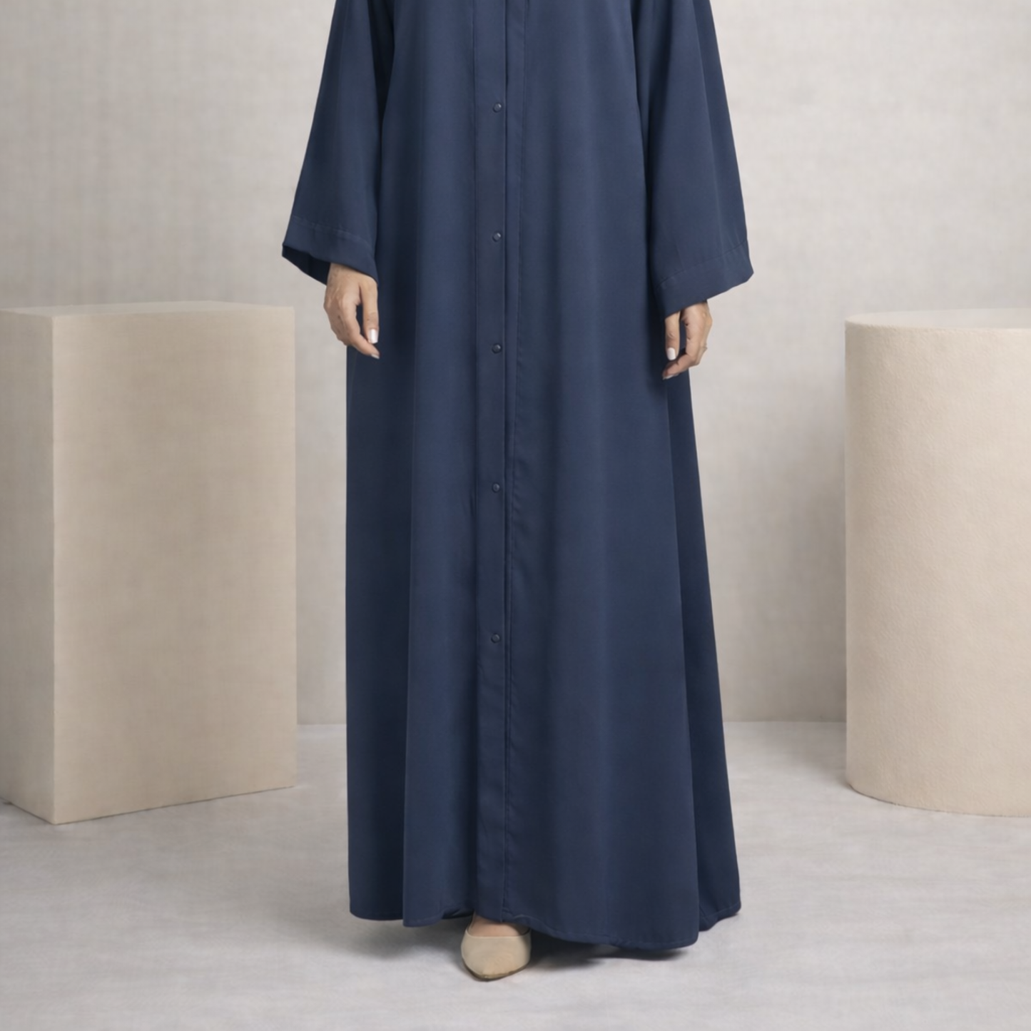 Plain Abaya - Lavender Blue