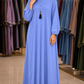 Maxi tasal Abaya - Periwinkle Blue