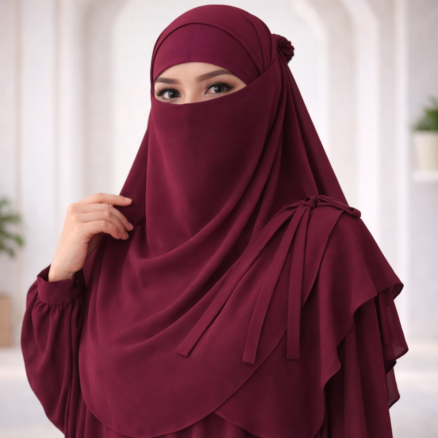Matching Hijab, Niqab & Cap