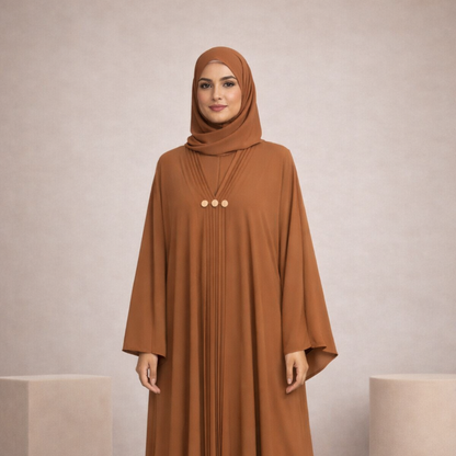 Dubai Style Abaya - Brown