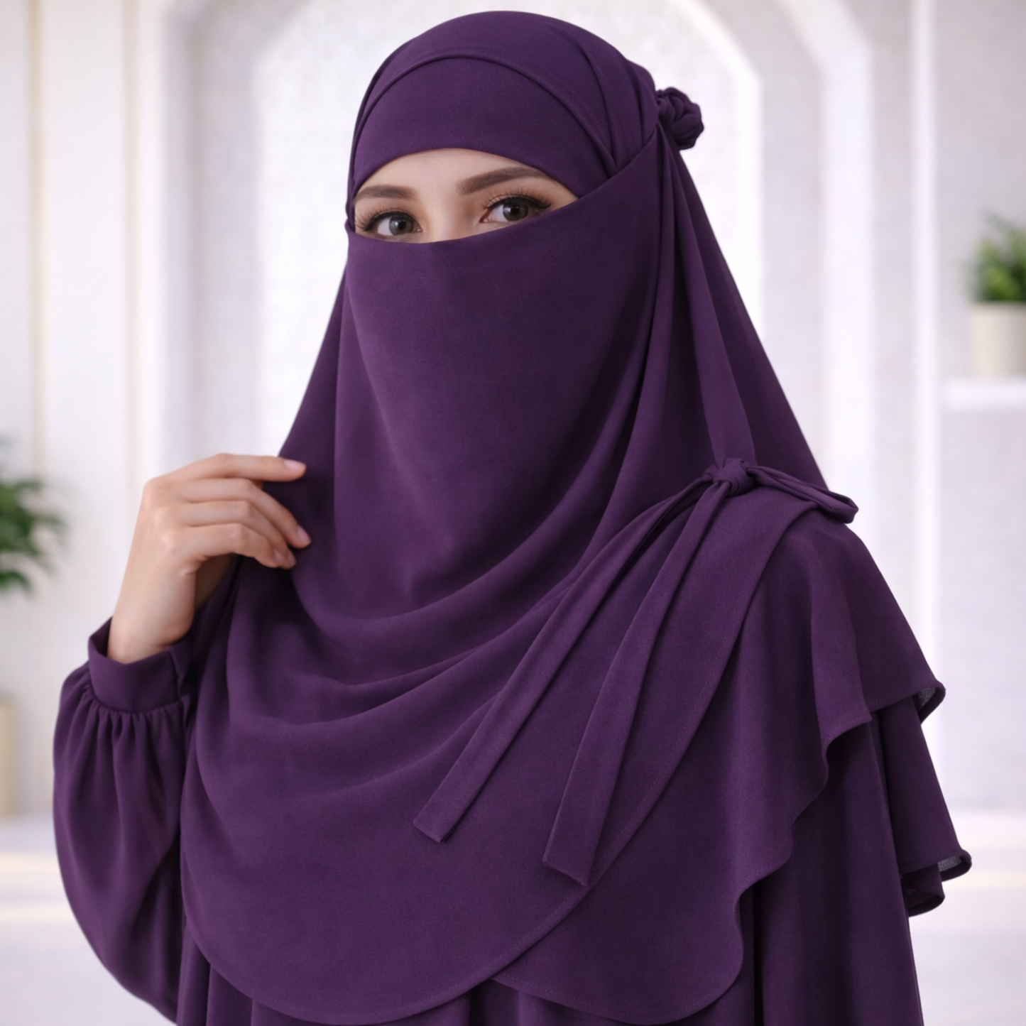 Matching Hijab, Niqab & Cap
