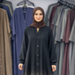 Tie and Die Abaya - Beige Shade