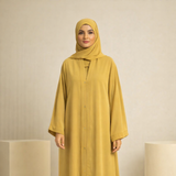 Plain Abaya - Yellow