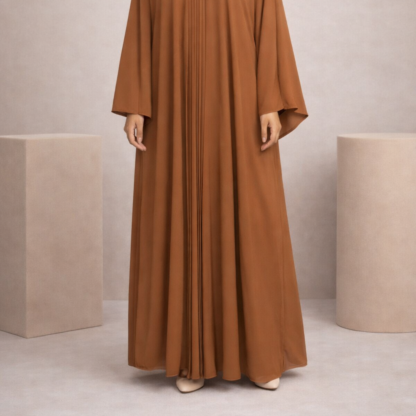 Dubai Style Abaya - Brown