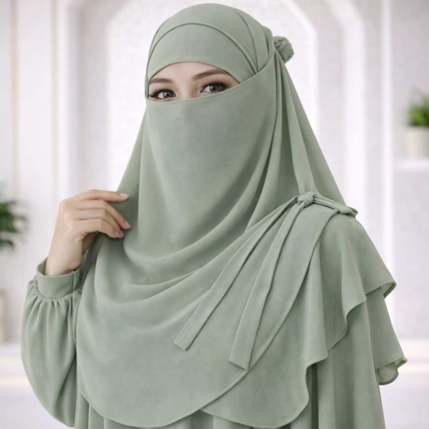Matching Hijab, Niqab & Cap