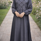 Fashion abaya - Blue Gray