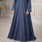 Fancy Abaya - Blue Gray