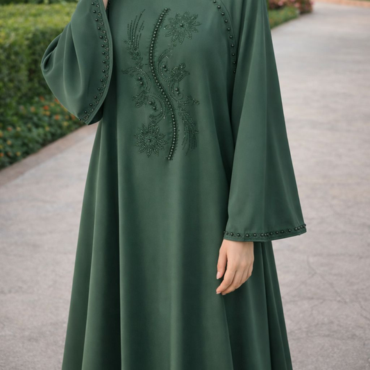 Chill design abaya - Green