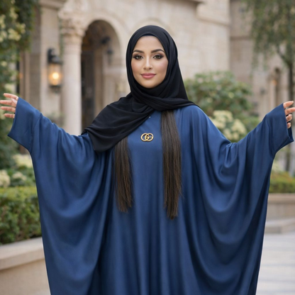 Butterfly Abaya - Lavender Blue