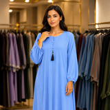 Maxi tasal Abaya - Light Blue