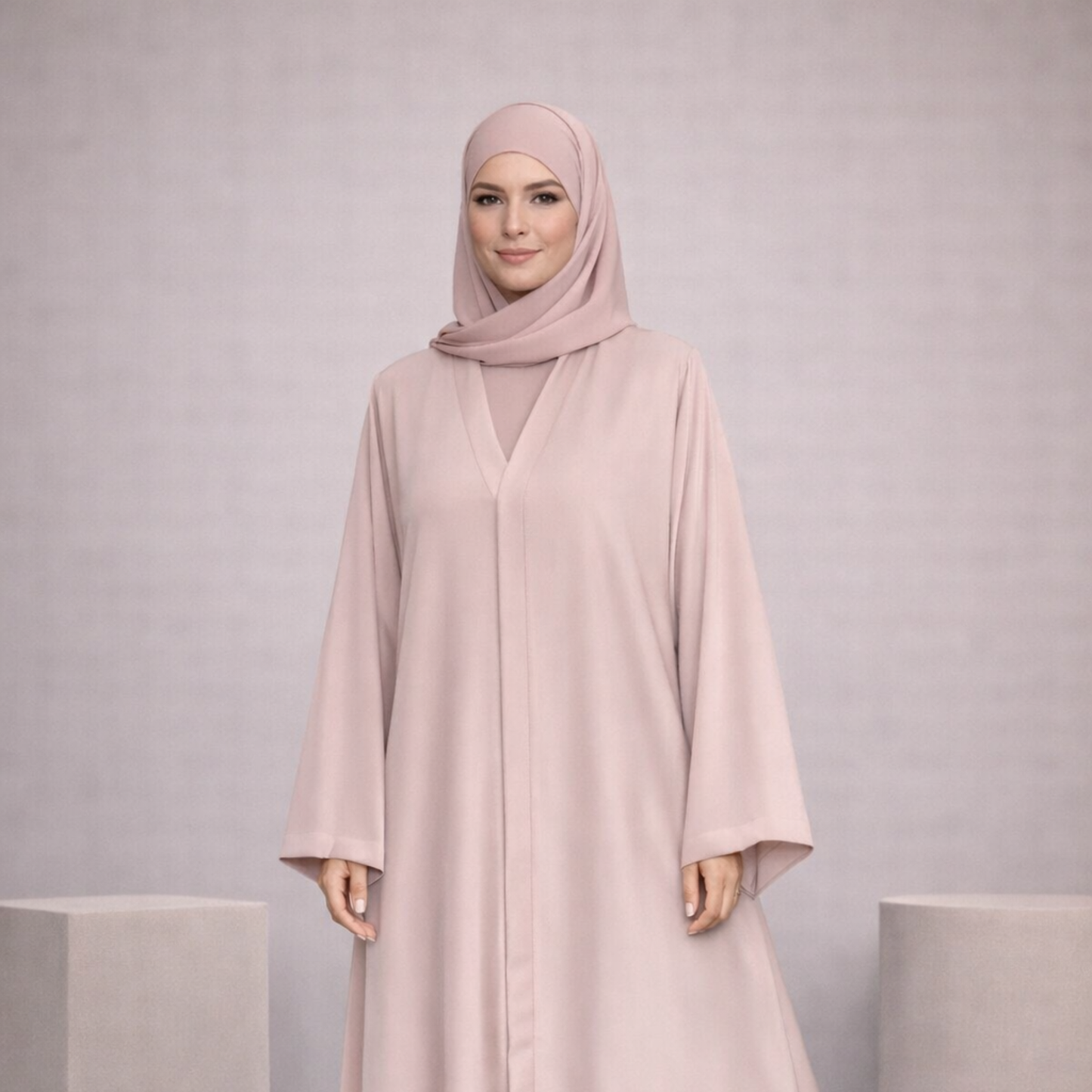 Tiktok Abaya - Zephyra Pink