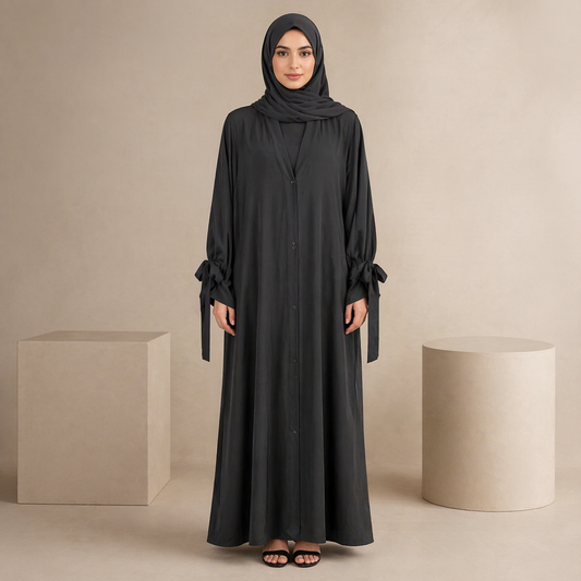 Tie Abaya - Black