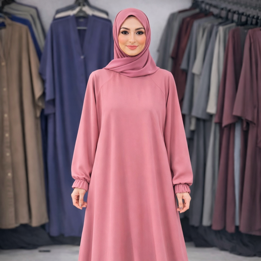 Maxi abaya - Pink