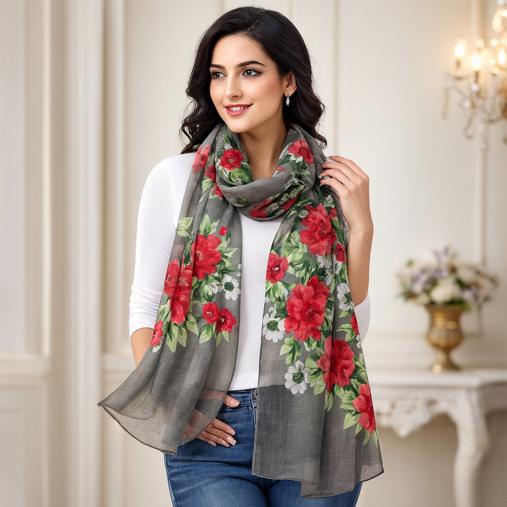 Arabic Lawn Hijab - Sage Green