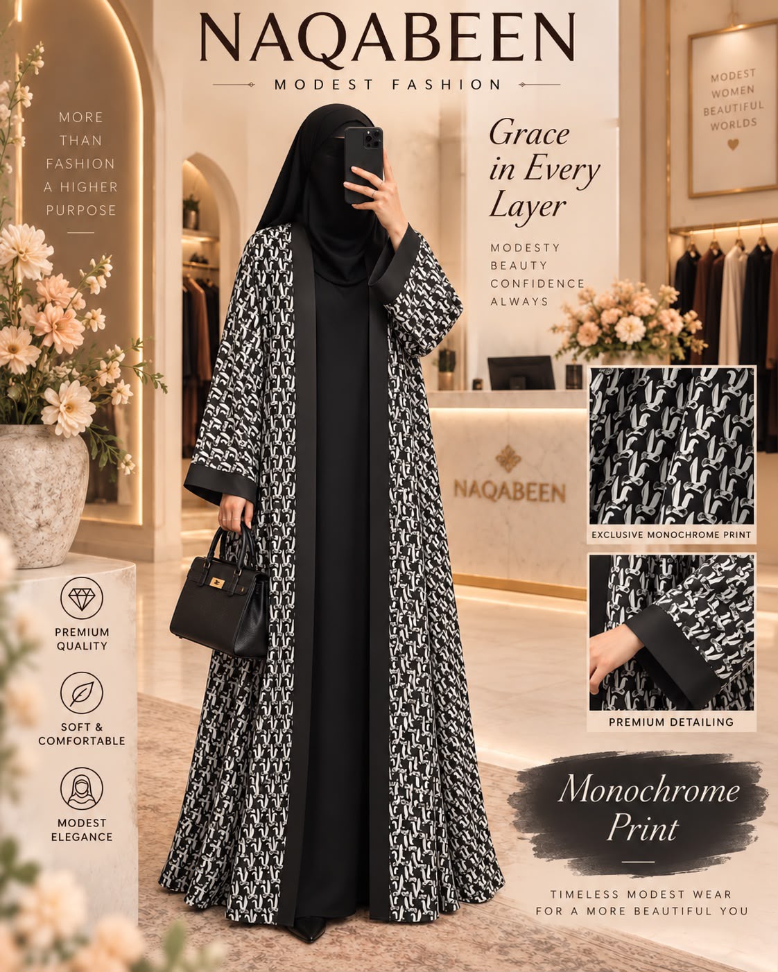 Monochrome Print - Black