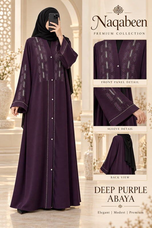 Deep Purple Abaya
