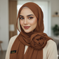 Chiffon Hijab - Dark Brown