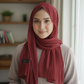 Chiffon Hijab - Cranberry