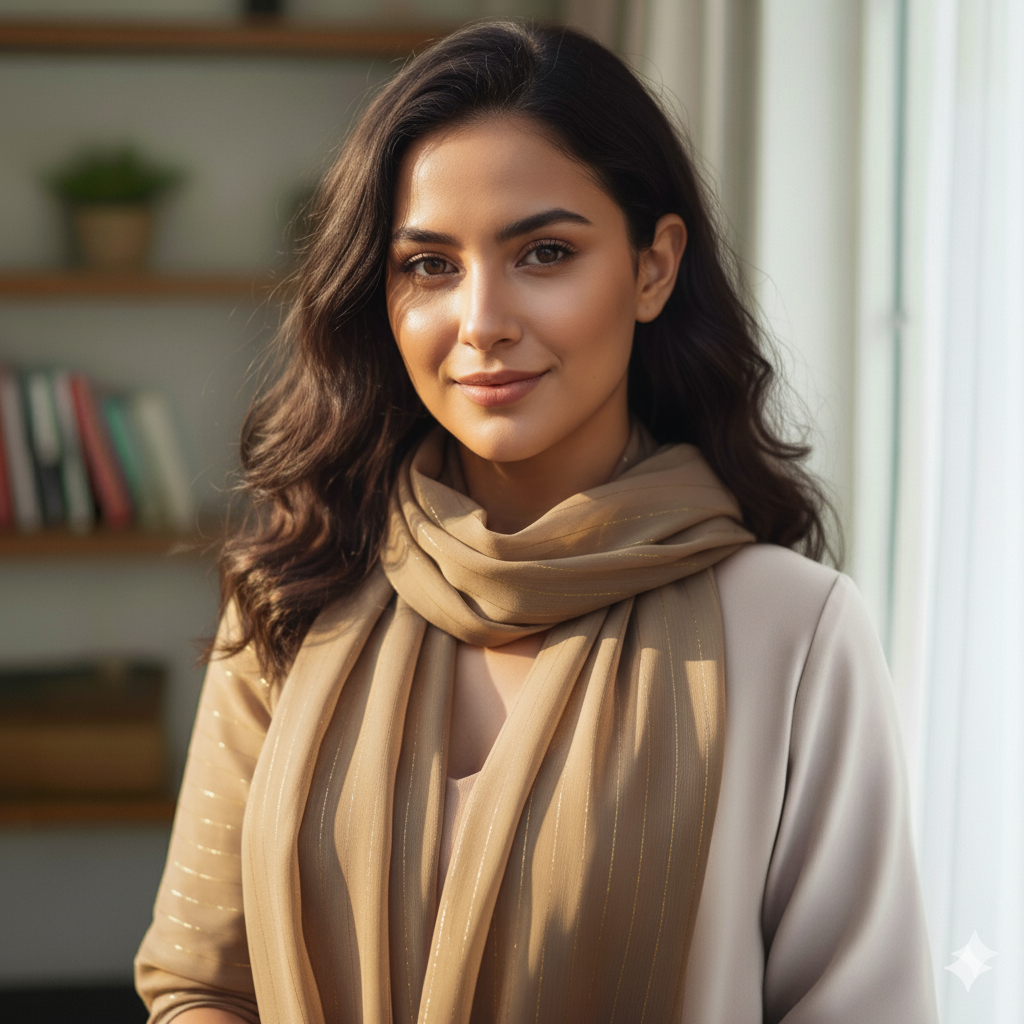 Chiffon Hijab - Camel