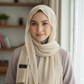 Chiffon Hijab - Cream