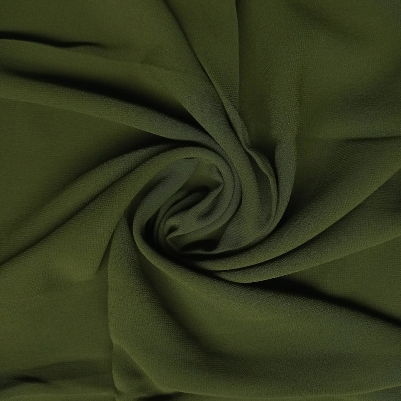 Dark Olive - Georgette Hijab