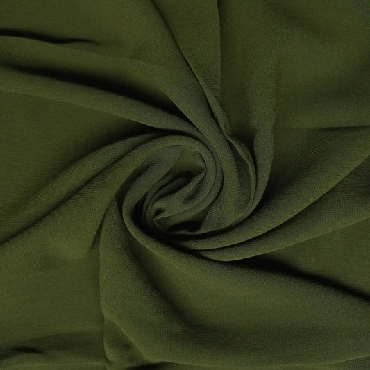 Dark Olive - Georgette Hijab