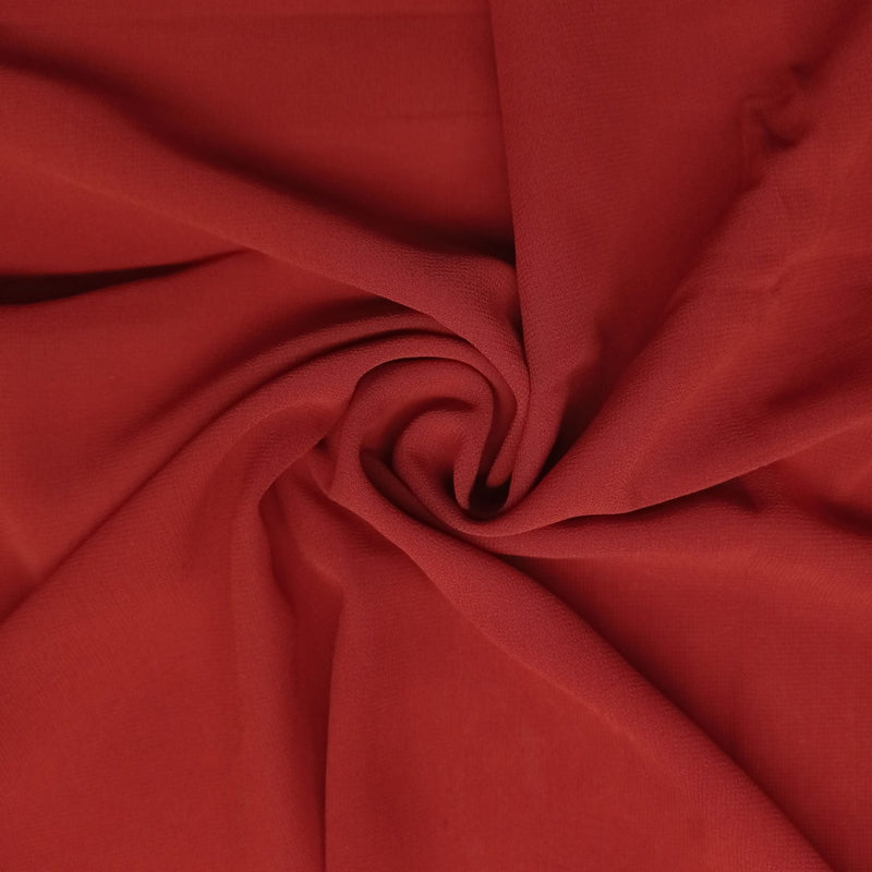 Georgette Hijab-Classic Rust