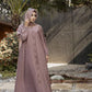 Fancy Button Abaya with Hijab