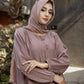 Fancy Button Abaya with Hijab