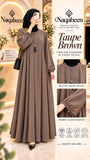 Maxi Tasal Abaya - Taupe Brown
