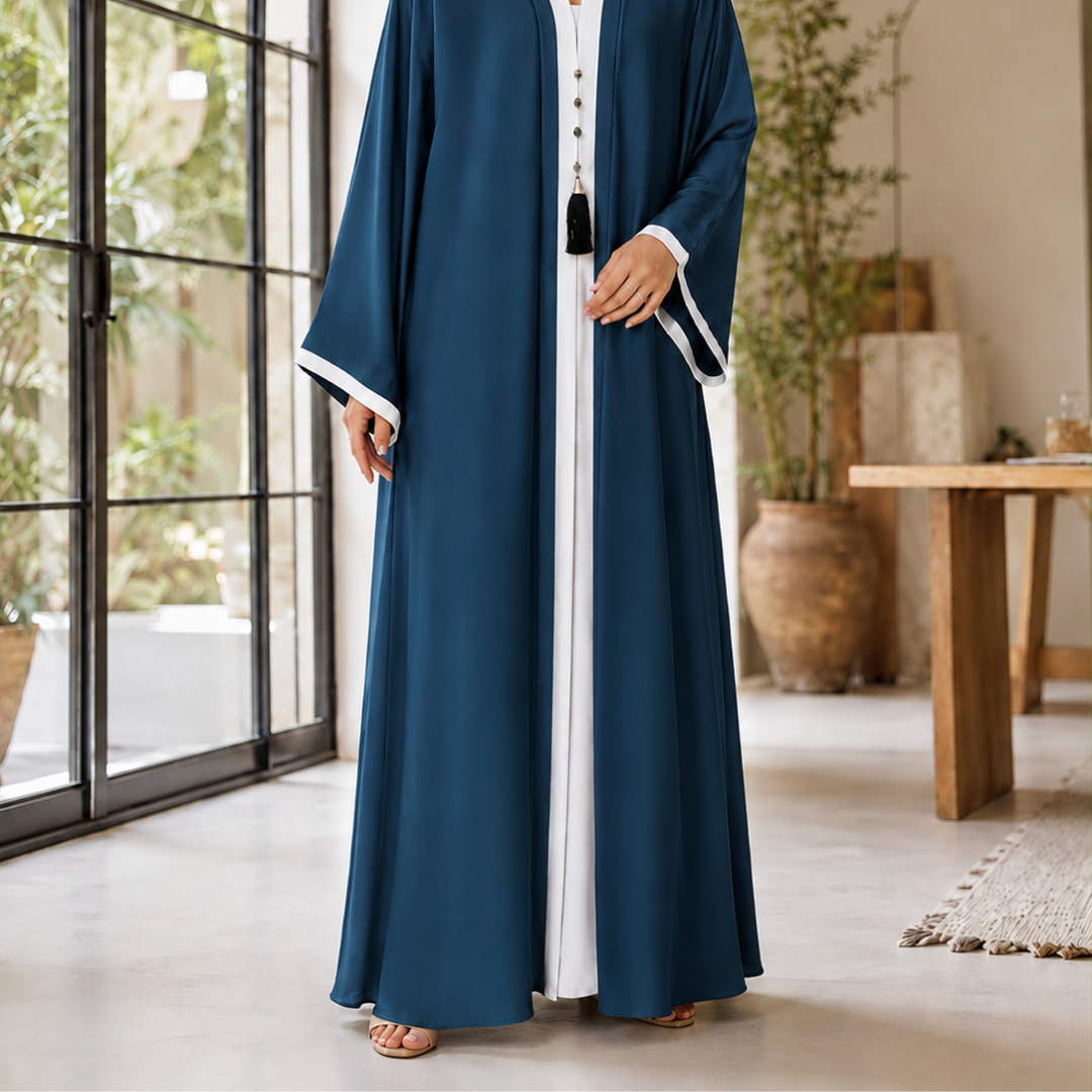 Modern Abaya - Ocean Blue