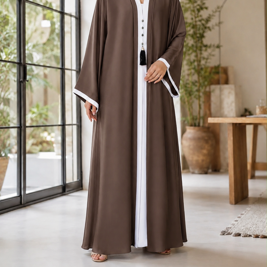 Modern Abaya - Copper Brown