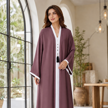 Modern Abaya - Pink Opal