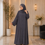 Pintex Abaya - Greige