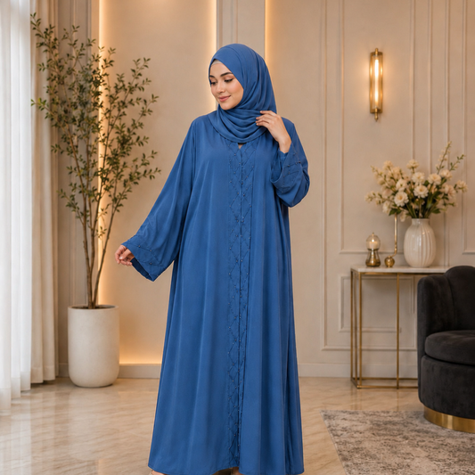 Pintex Abaya - Blue